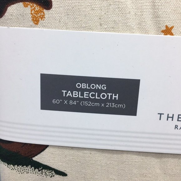 Rachel Ashwell Primitive Halloween Tablecloth Haunted House Pumpkin Cat 60x84 - Picture 8 of 10